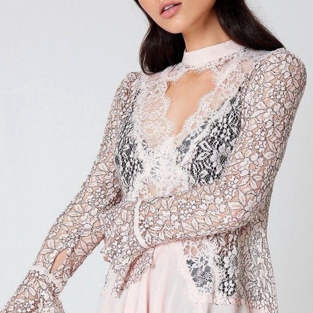 NWT Free People New Tell Tale Lace Minidress